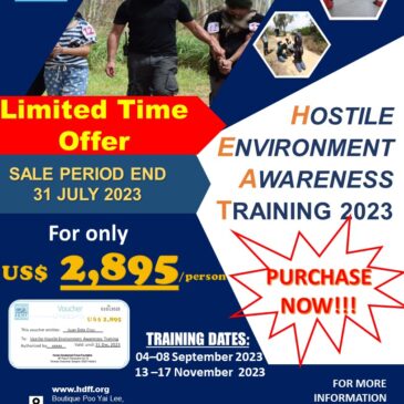 Last chance of purchase. Voucher promo for HEAT training end on 31 July 2023