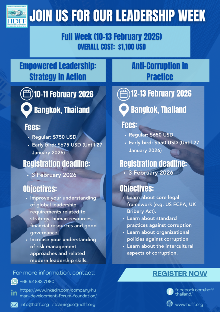 Leadership Week (Empowered Leadership Strategy in Action & Anti-Corruption in Practice)